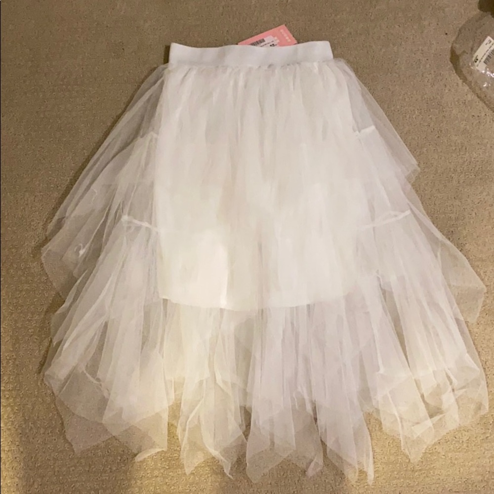 Tulle white skirt